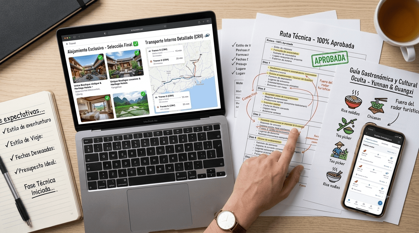 Imagen de una aprobación de un itinerario